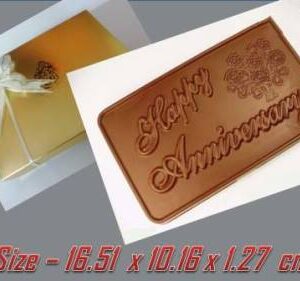 Customised Anniversary Chocolate, personalised chocolate.
